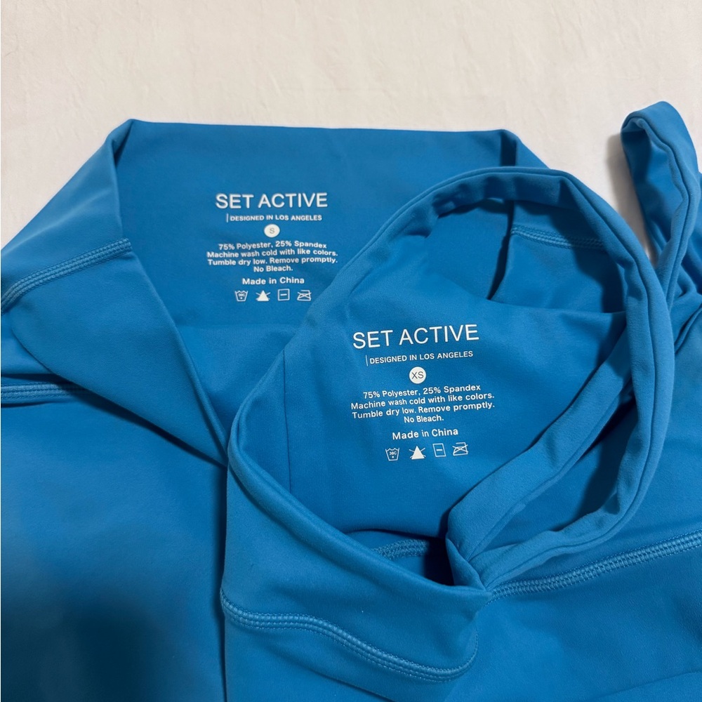 Set Active Blue Performance Two-Piece Activewear … - image 5